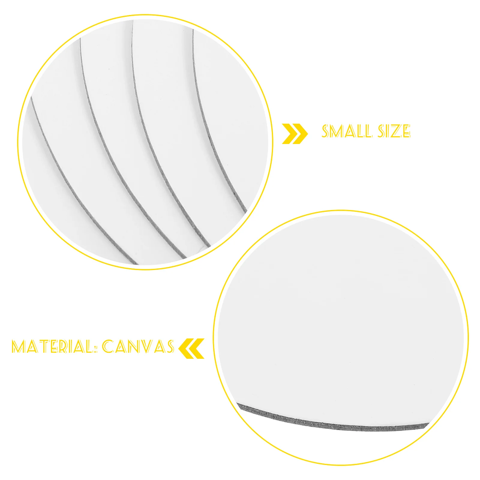 

6pcs 20Cm Round Canvas Board Blank Stretched For Oil Acrylic Tempera Painting Diy Art Crafts Wall Decor Artist Canvas Panels