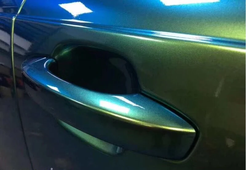 Super Gloss Metallic Jungle Green Vinyl Wrap Color Shift Metal Car Wrapping Roll with Air Release Channel