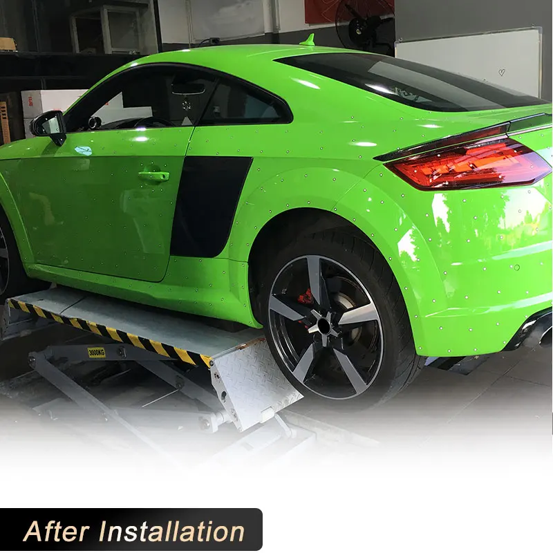 Full Carbon Fiber Car Rear Side Door Guard Boards for Audi TT MK3 8S TTS TTRS TT-Sline Coupe 2015-2017 Rear Panel Blade BodyKits - view 3