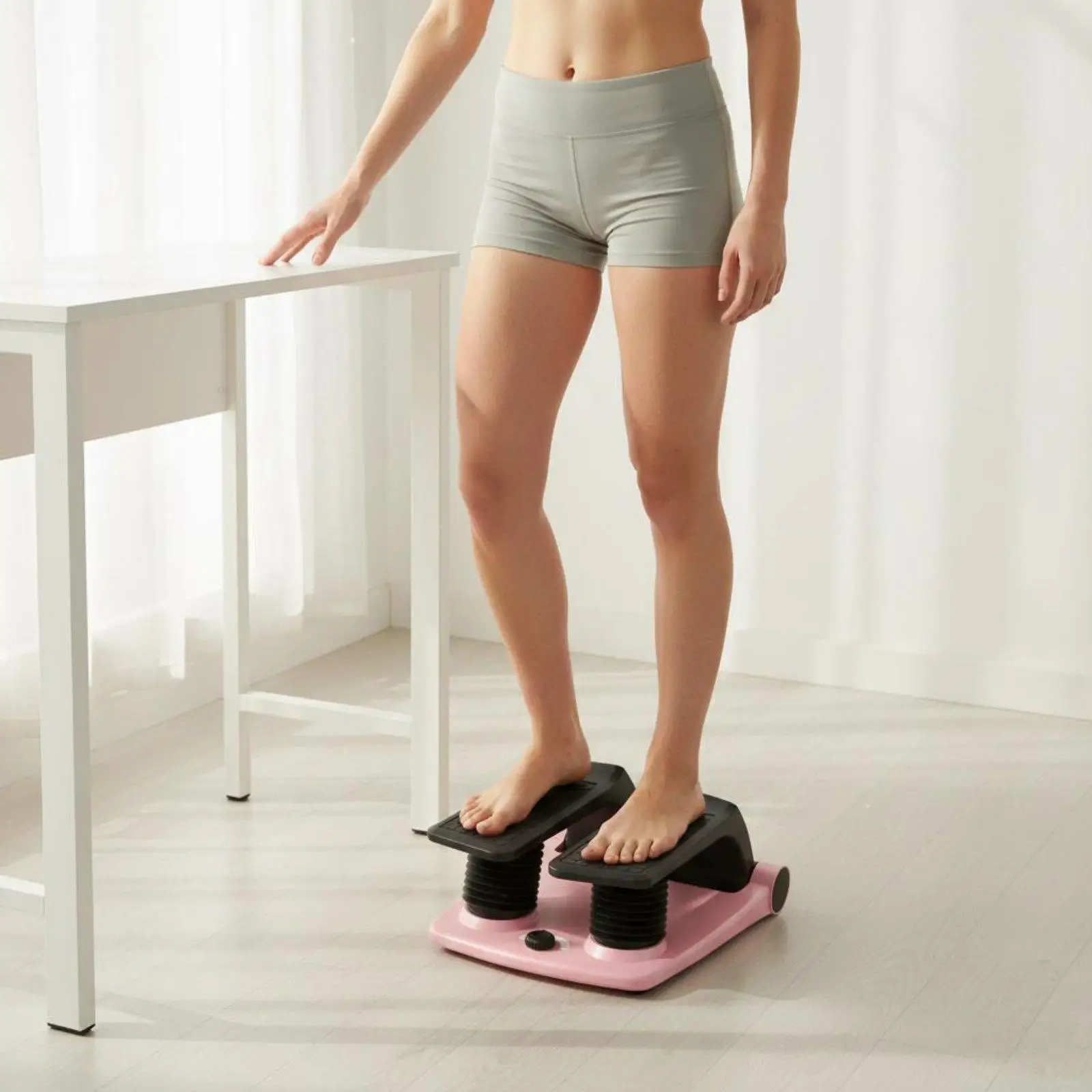Vibration Stepper Leg Workout Personal Stepping Machine Portable Exercise Step Machine for Home, Indoor
