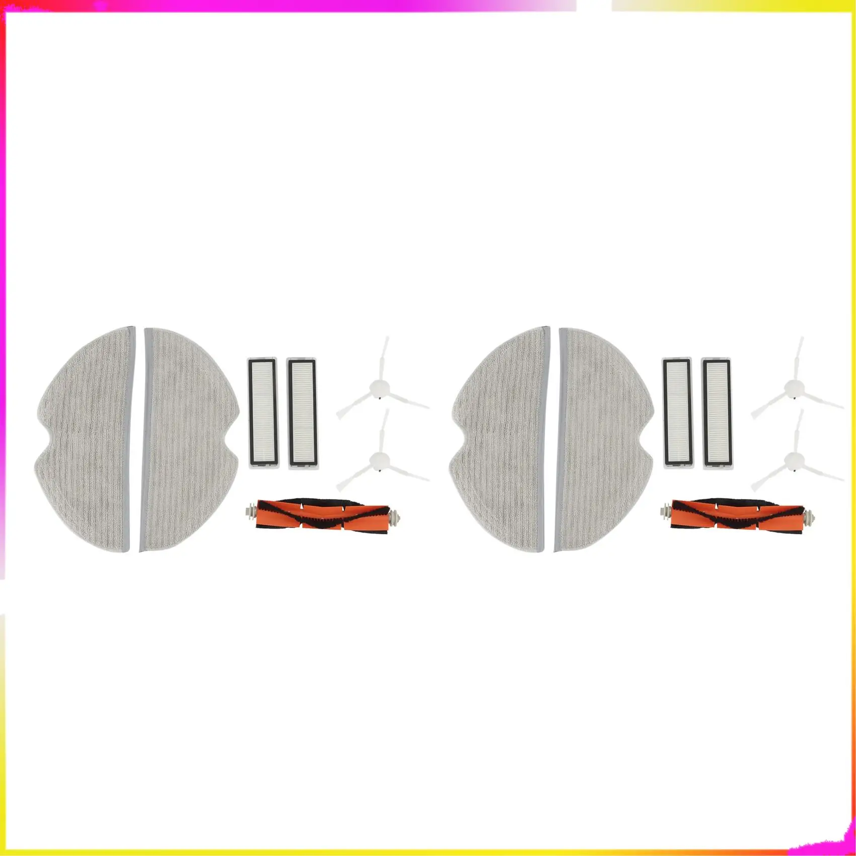 M04K 2X สําหรับ Dreame L10 Pro D9 หุ่นยนต์เครื่องดูดฝุ่นแปรงหลักแปรงด้านข้าง HEPA FILTER Mop Rag