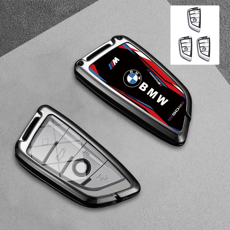 

Car Key Case TPU Alloy Protection Cover Holder For F20 G20 G30 X1 X3 X4 X5 G05 X6 G02 F48 G30 X7 G11 F15 F16 G01 Accessories