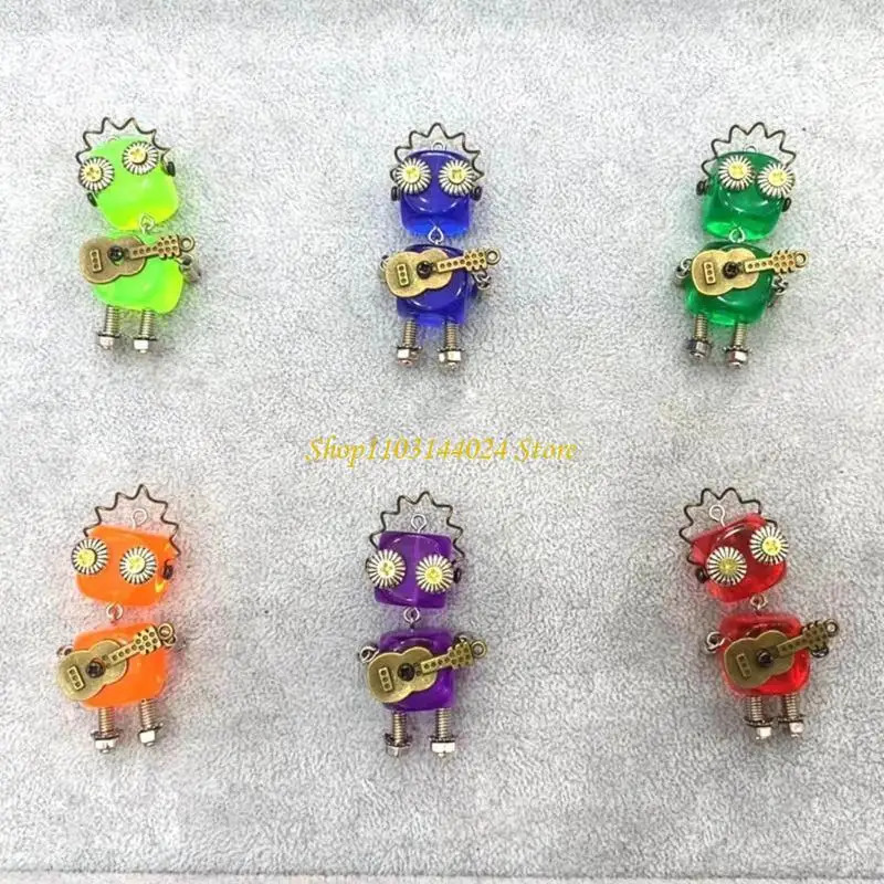 

N5KE уникальные шейные цепочки с мини-роботами, многофункциональное ожерелье с подвеской в ​​виде робота, винтажные подвижные на