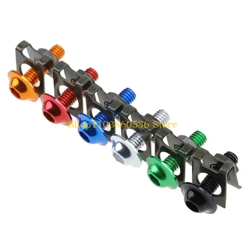 242A Durable Aluminum Alloy Screw for Motorcycle Fairing Body10Pcs 6mm Bolts Screw Motorbike Repair Tools