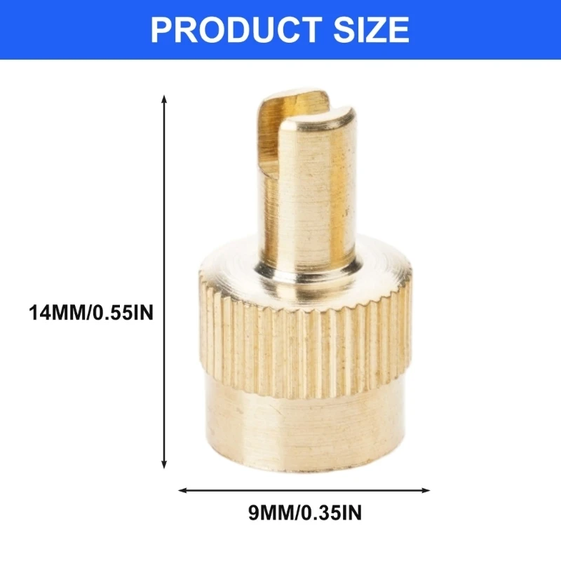  Copper Valves Stem Caps Easy Threaded Installation Tire Valves Covers for Tires
