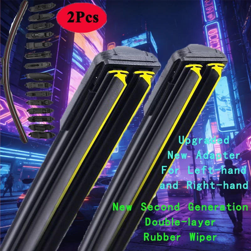 

Для Citroen C5 MK1 2001 2002 2003: Щетки стеклоочистителя лобового стекла (26+19 дюймов), аксессуары для автомобиля