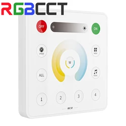 LEDストリップライト用Wifiウォールコントローラー,スペアリモコン付き,RC1-RC4 GHz,rgb,rgbw,ws2812b,3v