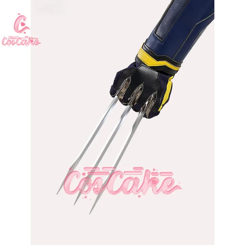 

asdh8@New Deadpool 3 Wolverine cosplay Costume Superhero Zentai Full Set With Bosysuit Shoes Handmade Halloween Man Outf