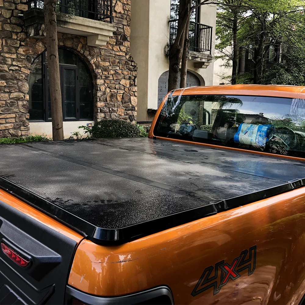 

Tonneau Cover Pickup Truck Bed Cover Aluminum Hard Tri Fold Tonneau Cover for Hilux Vigo