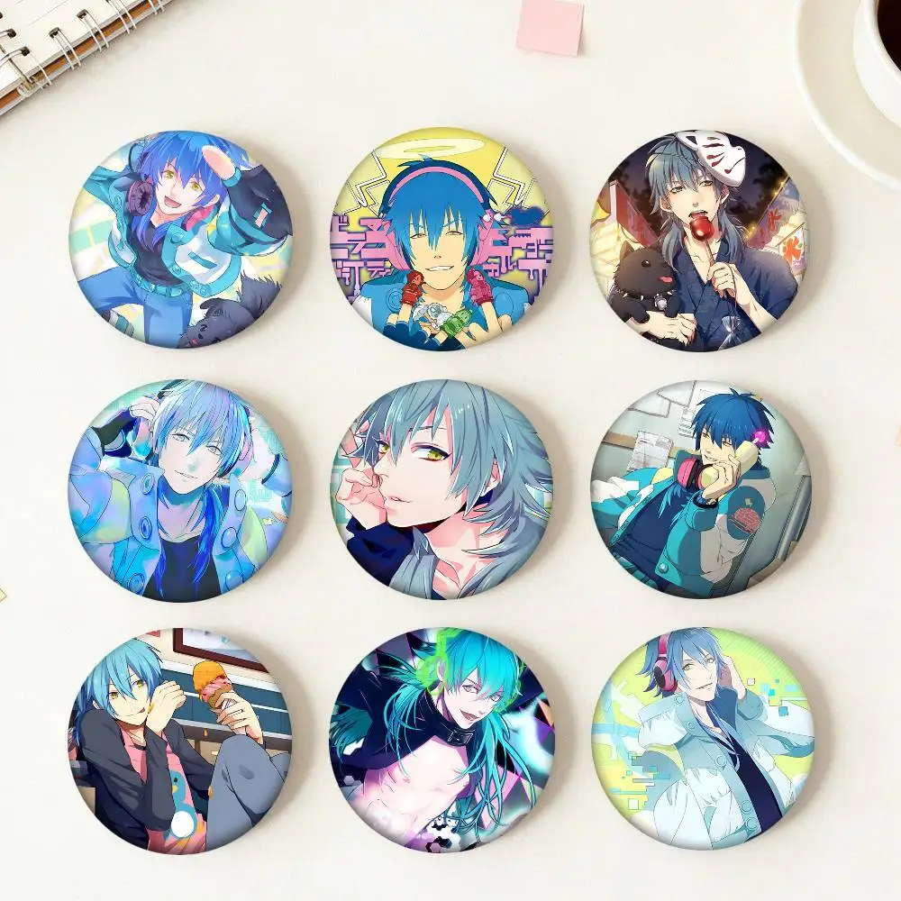 Game D-DRAMAtical Murder Seragaki Aoba Round Badge Creative Brooch Clothing Backpack Accessories Lapel Pin