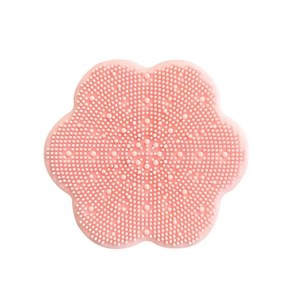 Flower Shaped Silicone Face Cleansing Brush Belt Sucker Exfoliator Skin Care Scrub Cleanser Face Cleaning Makeup Removal