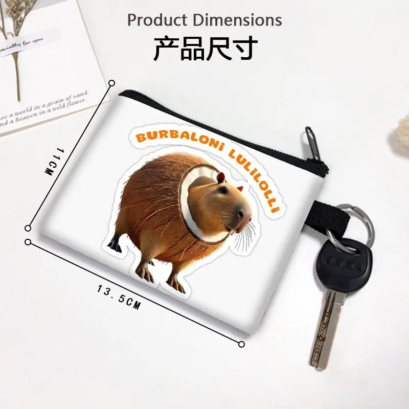 الإيطالية Brainrot Tralalero Tralala البريدي عملة المحفظة حامل بطاقات التعريف الشخصية تونغ تونغ صحور محفظة صغيرة قصيرة تغيير الحقيبة محفظة نسائية للعملات المعدنية #2