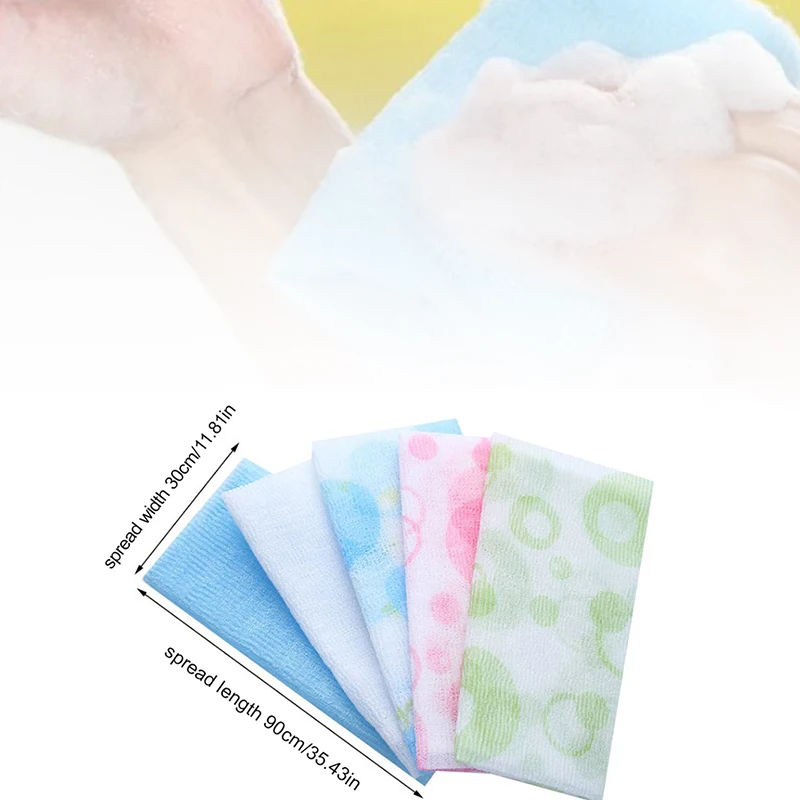 

Nylon Wash Cloth Towel Beauty Body Skin Exfoliating Shower Bathroom Washing