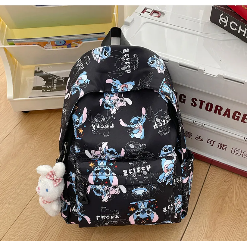 

Новый рюкзак Disney Stitch, студенческая дорожная сумка на плечо, модная школьная сумка, легкая студенческая повседневная сумка mcikey mouse