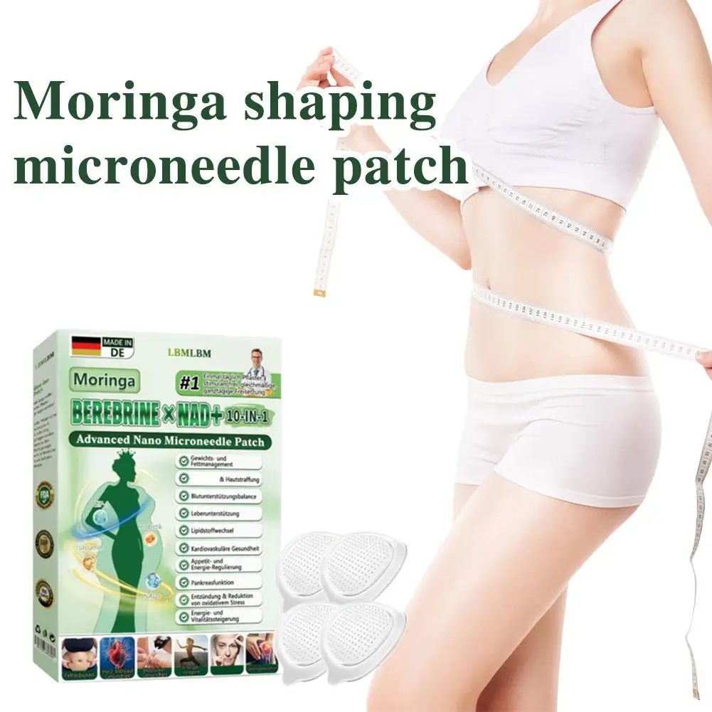 Advanced Ultra-Thin Nano Microdarts Shaping Patch Moringa 10-in-1 Body Firming Moisturizing Gentle Sticker Women Men Fat Care