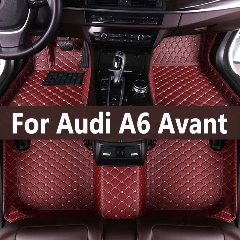 

Car Floor Mats For Audi A6 C6 4F C7 4G Avant Wagon 2007~2018 Luxury Leather Mat Anti Dirt Pad Durable Carpet Car Accessories