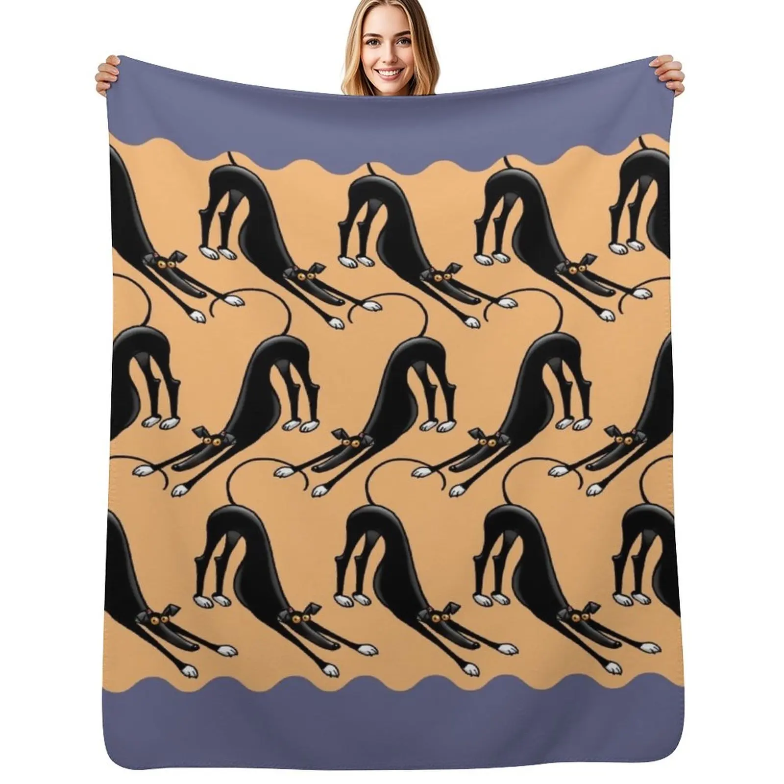 

Bowdown pattern Throw Blanket Blankets For Bed Luxury St funny gift Polar Blankets