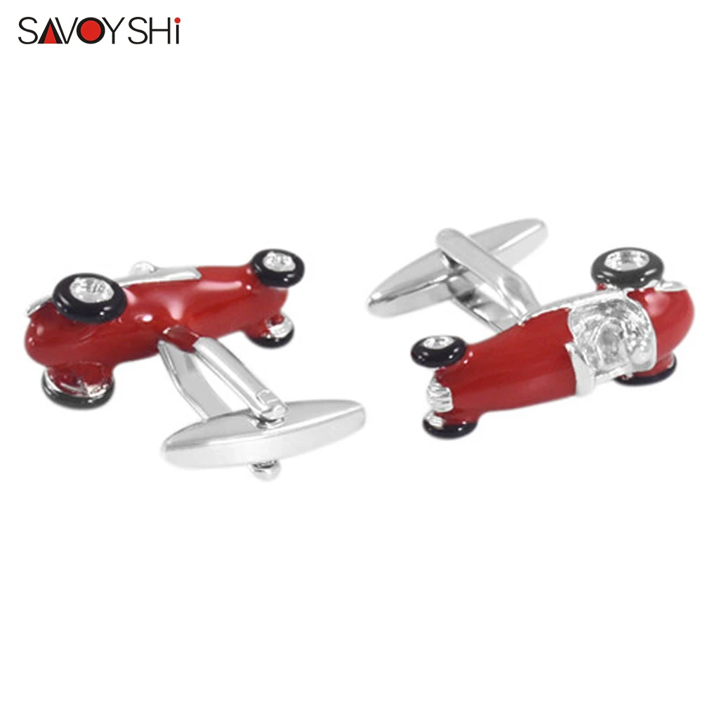 SAVOYSHI Fashion Motorcycle Bike Cufflinks for Mens Shirt High Polished Stainless Steel Cuff Buttons Wedding Gift Cuff Links