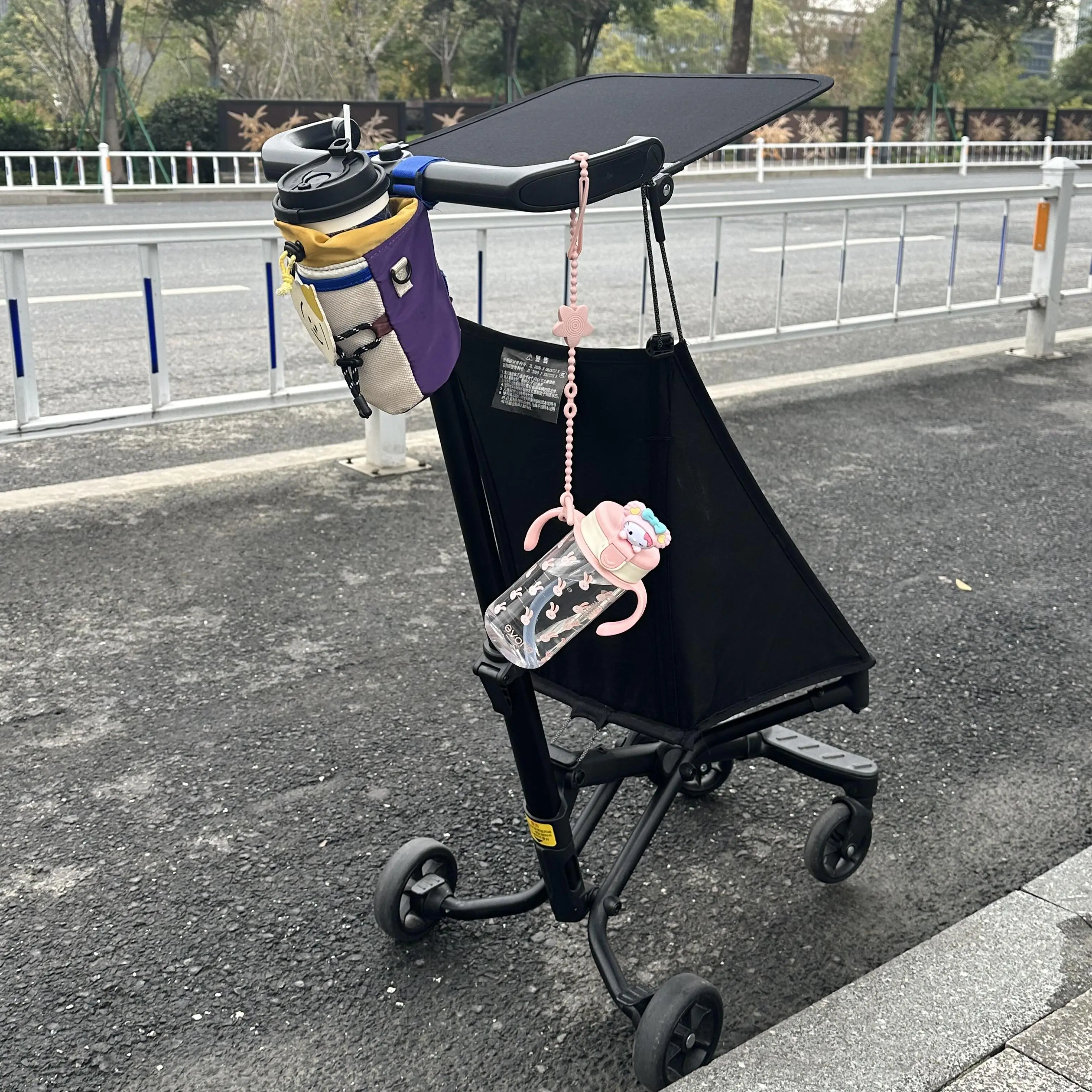 ベビーカー用ミルクティーカップ収納ワンドゥール！-子供用ウォーキングウォーターカップハンギングバッグベビーカーポケットカーカップホルダー