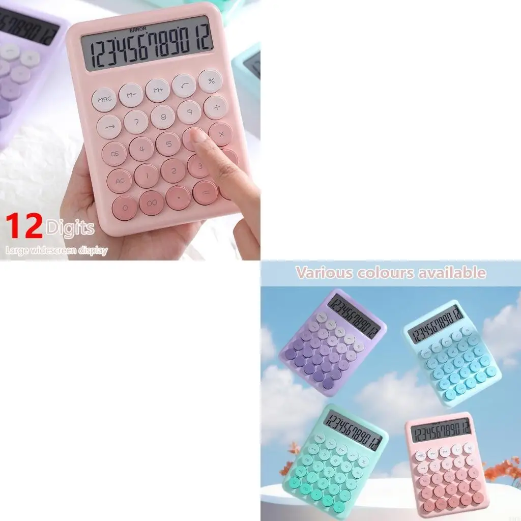 

Симпатичный дизайн 12Digit Desktop Calculator с простым для чтения экрана и тихий ключ для тихой среды для студентов 83ce