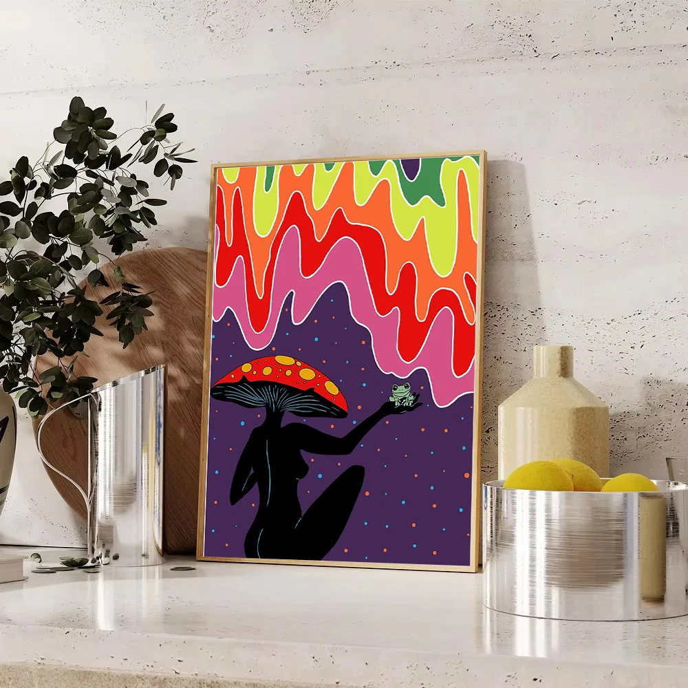 خمر زهرة نباتية قماش جدار الفن يطبع ديكور المنزل غرفة المعيشة غرفة نوم الجمالية النباتية الأزهار الطبيعة Cottagecore وول #1