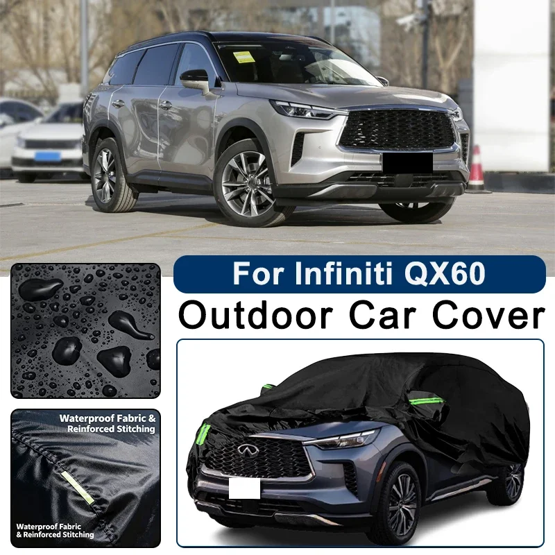 

Outdoor Car Cover Waterproof Dustproof UV Sun Protection, Full Car Protector Exterior Accessories For Infiniti QX60 L50 L51
