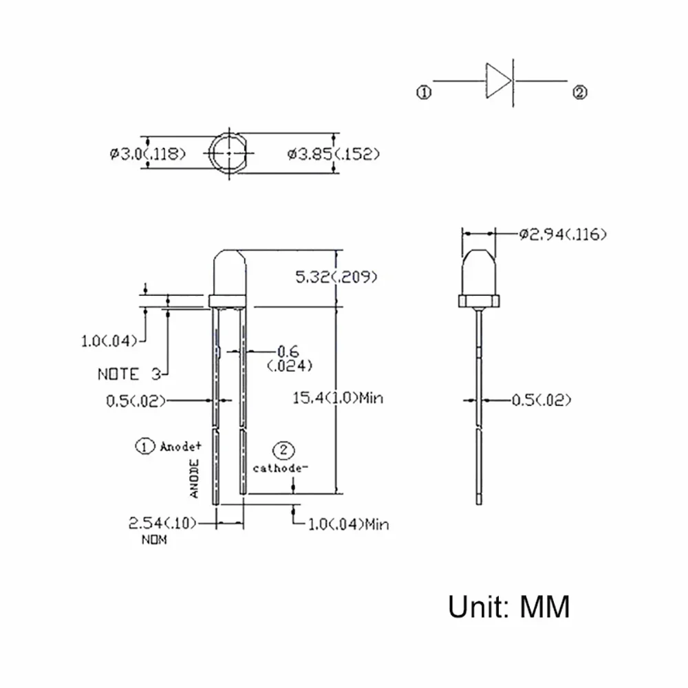 50/100 adet 3mm LED diyot sis dağınık ışık yayan diyotlar çok renkli kırmızı sarı mavi yeşil beyaz aydınlatma ampul lambaları 2-3.2v