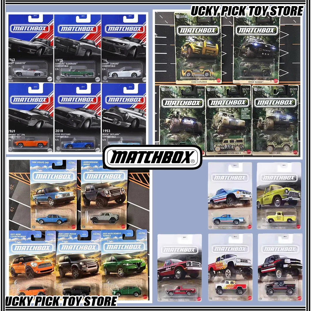 

Спичечный коробок 1/64, литая под давлением модель автомобиля, серия Alfa Romeo Chevrolet Impala Ford Mustang Nissan, пикап, игрушка из сплава, коллекционная игрушка