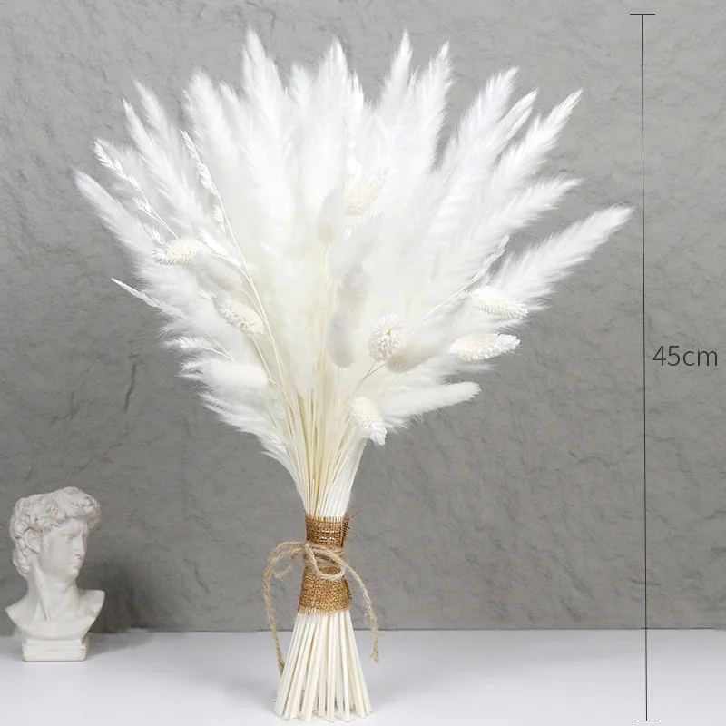 Natural Dried Pampas Grass Small Reed Wedding Arrangement Decorations Natural Pampas Grass Plants Flowers Boho Home Party Decor