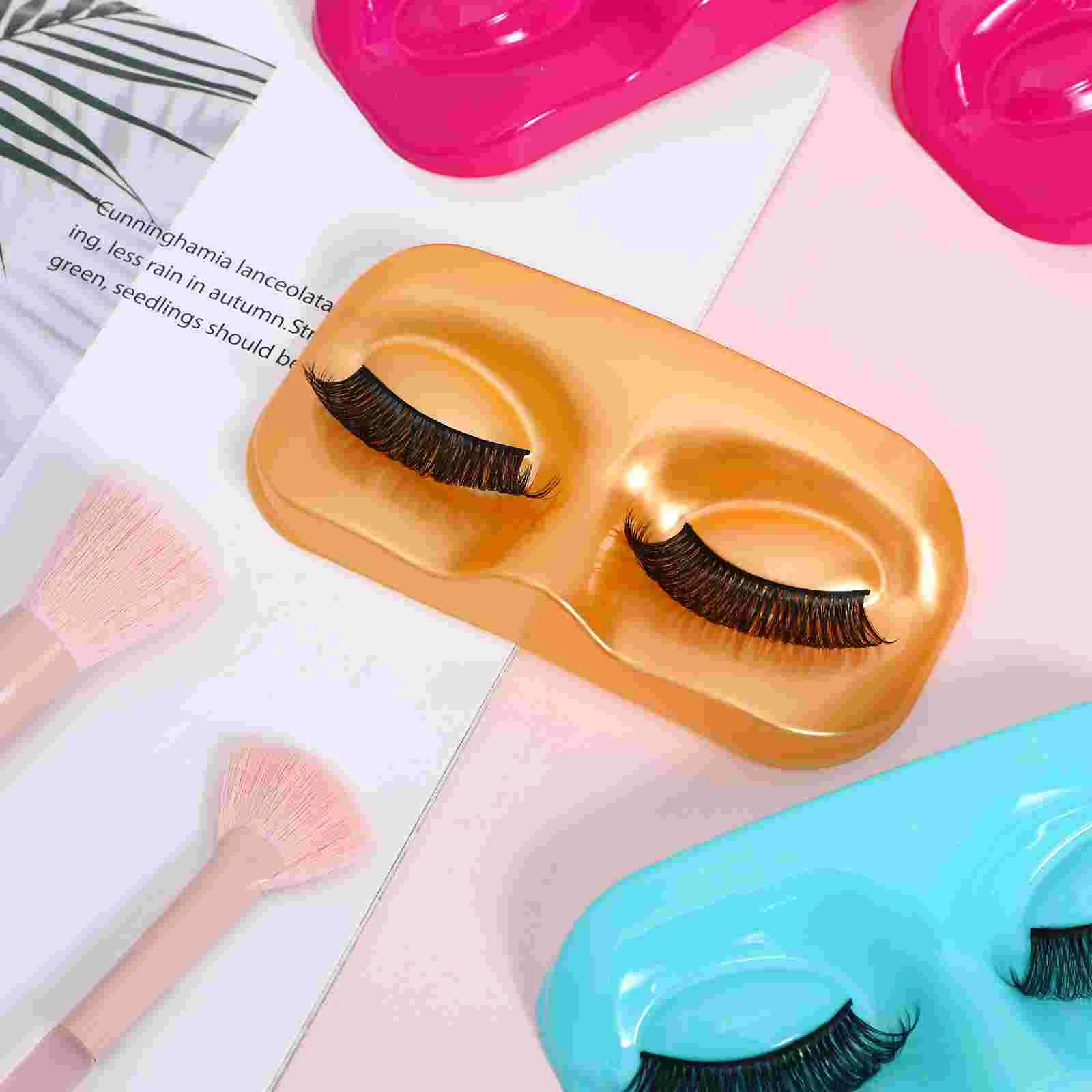 12 Pcs Container Eyelash Face Support Fake Lashes Storage Tray Pvc Boxes Packaging Holder