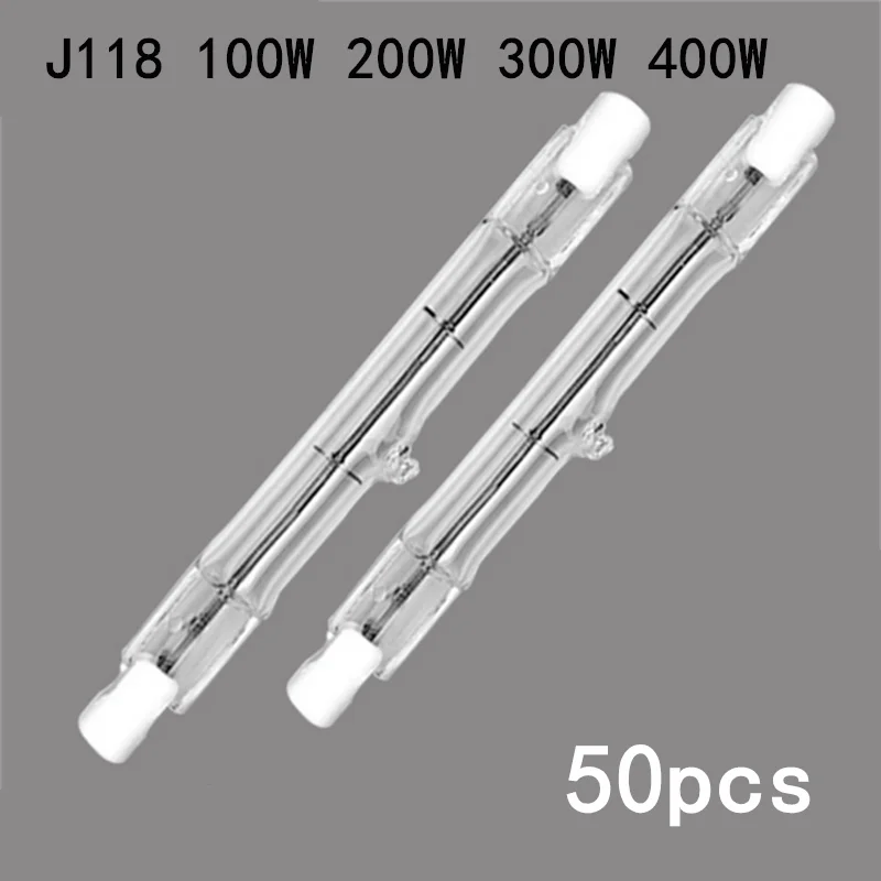 

5/10/20/50pcs LED Glass Tube COB Light Bulb, High Power Corn Lamp, Replace Halogen Light Tube, R7S J118, 100W, 200W, 300W, 400W