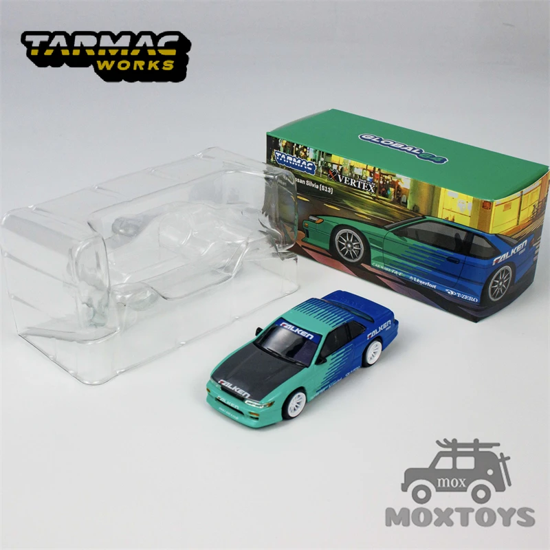 

Tarmac Works 1:64 VERTEX Silvia (S13) Falken Diecast Model Car
