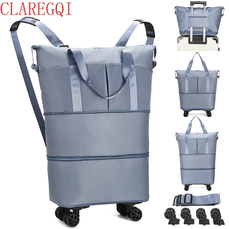 Moving bags Hulken bag with wheel College Moving Bags Reusable Folding Rolling Tote bag Ultralaege capacity can checkedin by air view 6