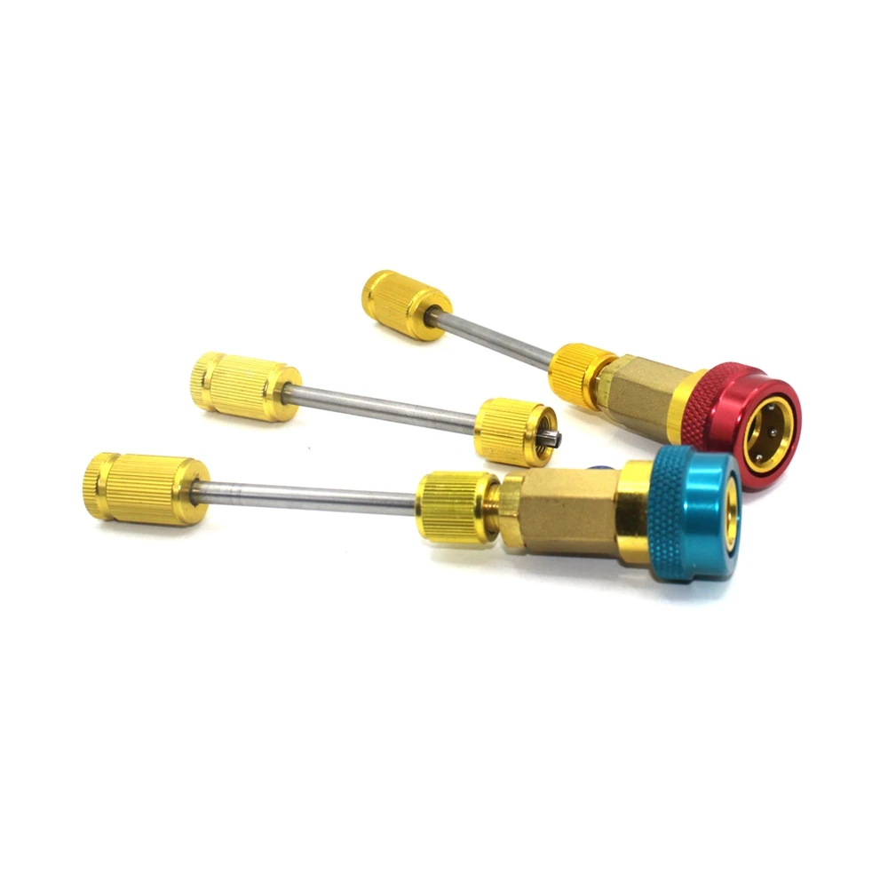 R134a R12 Valve Core Remover Installer Car Air Conditioning Valve Core Quick Remover Installer High Low Pressure Repair Tool