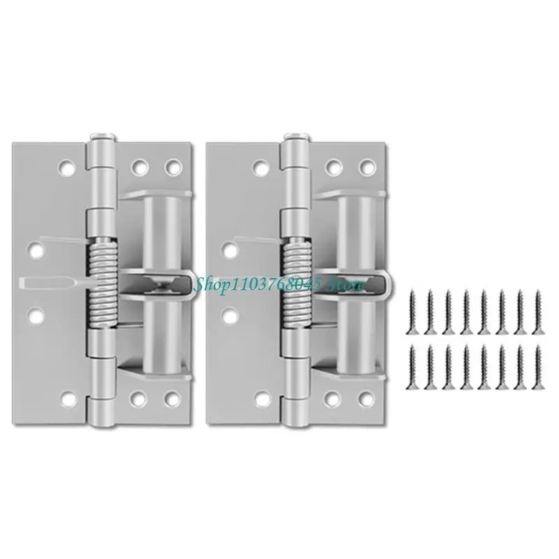 

R53F 2Pieces Sturdy 4Inch Multifunctional Spring Hinges for Securerly Door Closures with Stylish Designs Daily Casual Use