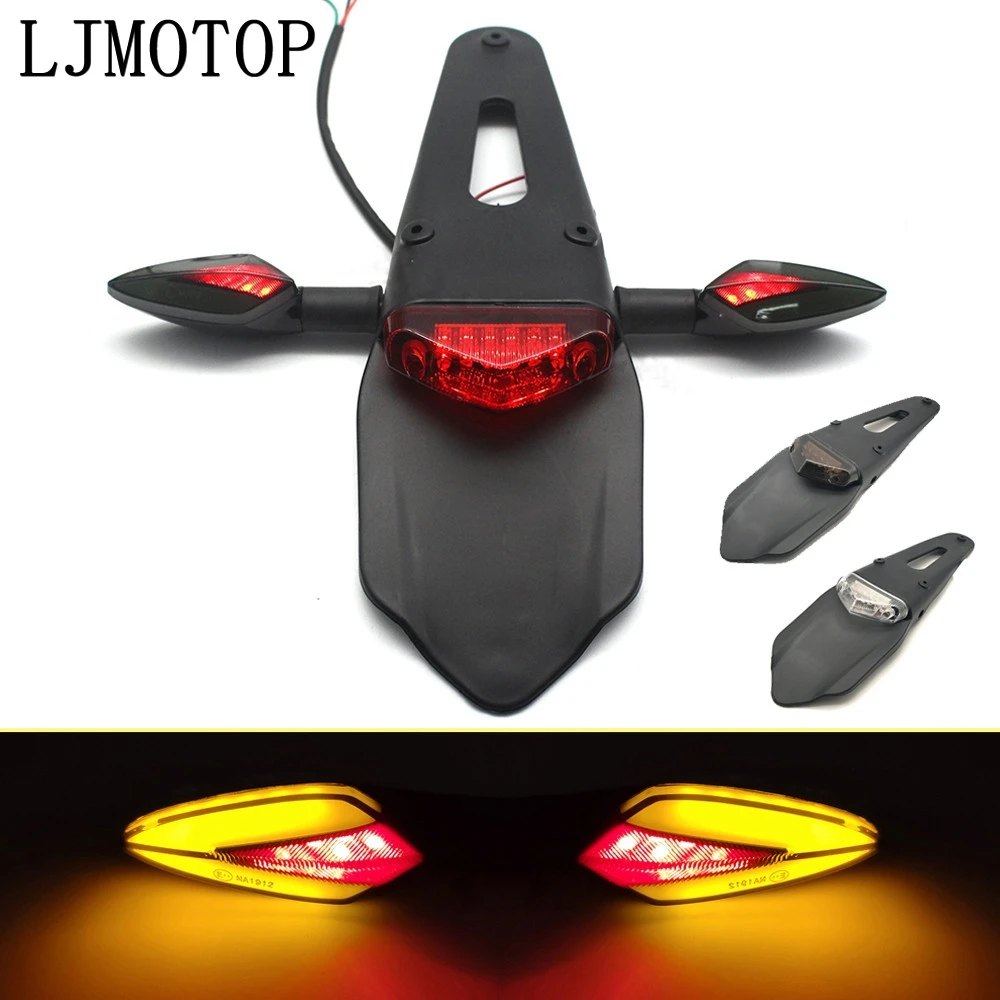 Motorcycle LED Tail Light Rear Fender Brake Stop Taillight 12V LED Lamp For Honda CRF250M CRF1000L crf 250 l M SL230 XR230 XR250