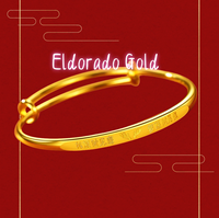 2025 Lover's giftWomen's 24K Gold Sliding Bangle | Solid gold, shiny reflective surface, smooth - glide mechanism, easy to wear