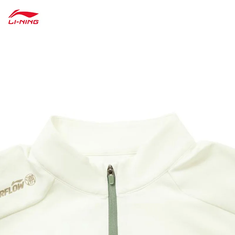 تي شيرت LI-NING COUNTERFLOW للسيدات مقاوم للأشعة فوق البنفسجية LN [UPF 50+] & LN DRY تي شيرت رائع بأكمام طويلة ATLV208