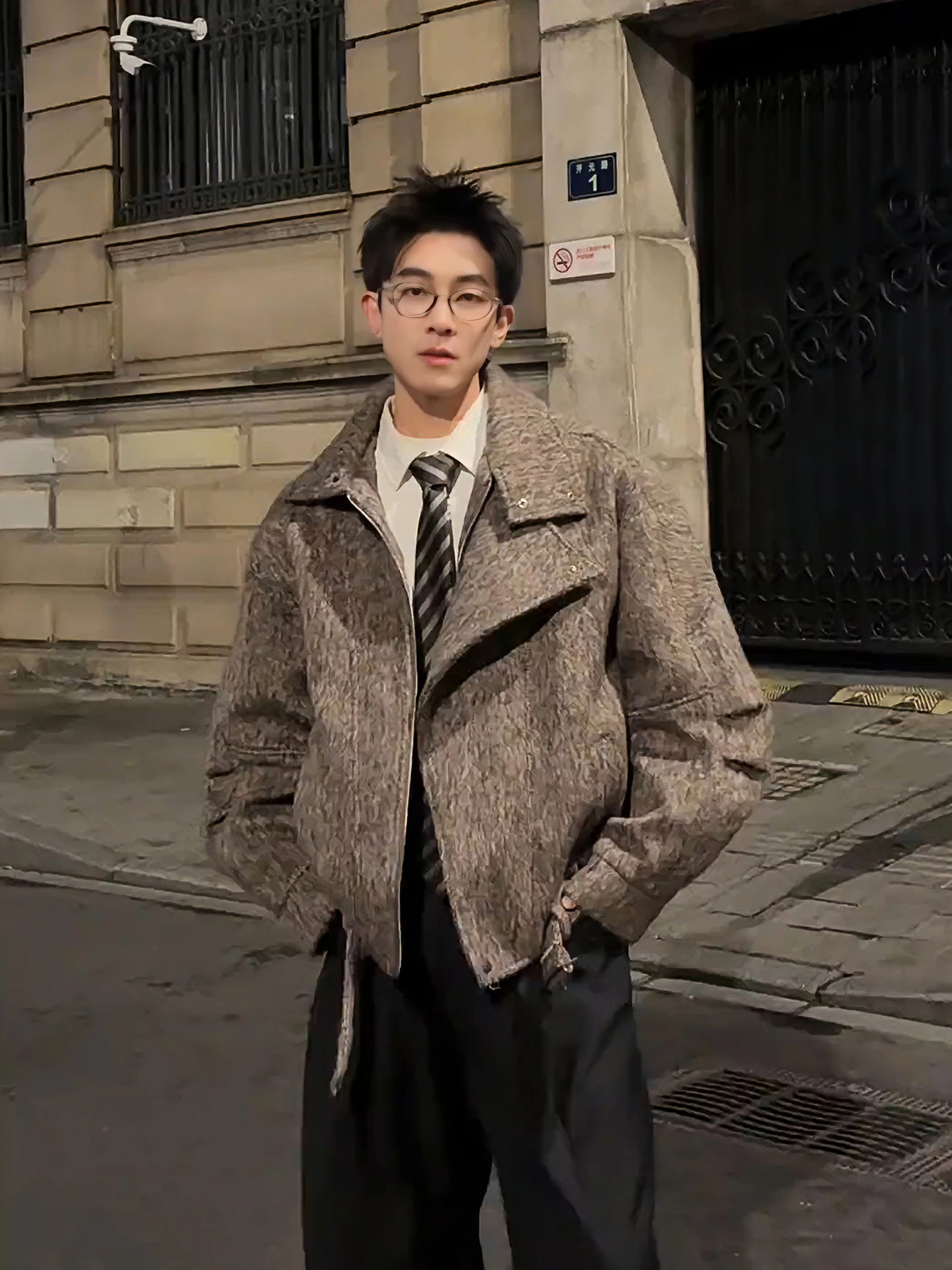 

Утепленная шерстяная хлопковая куртка унисекс: теплая зимняя куртка с воротником-стойкой и отложным воротником, на хлопковой подкладке, для осени и зимы