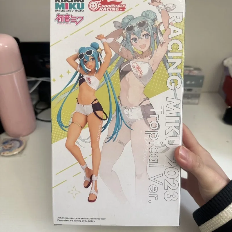 

Совершенно новые подлинные фигурки Bandai Hatsune Miku Racing GT Plan 2023, коллекция тропических девушек, демонстрационные фигурки на складе