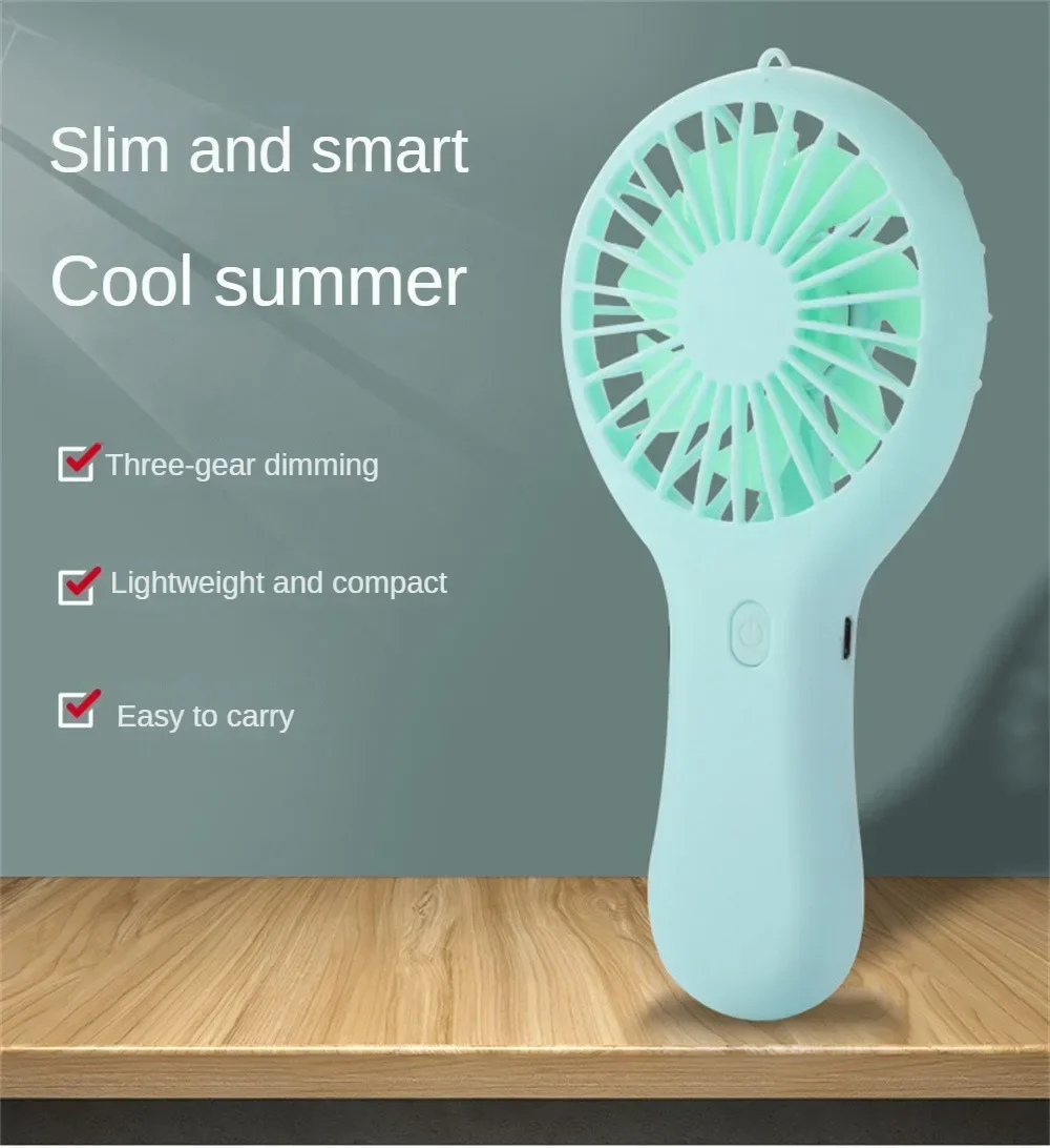 Handheld Small Fan Cooler Portable Small Usb Charging Fan Mini Silent Charging Desk Dormitory Office Student Gifts Long Enduranc