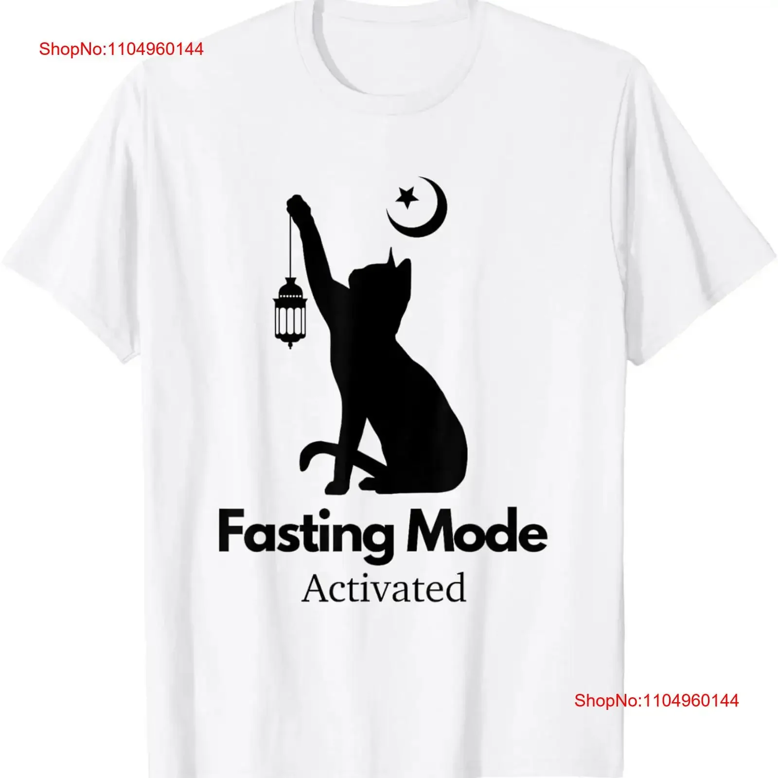 

Ramadan Kareem Moon Cat Lover Cute T Shirt vintage Washed graphic streetwear Stretched fashion Versatile Comfortable