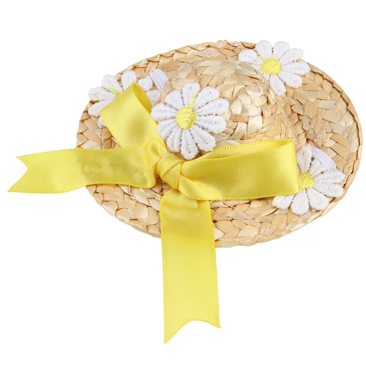 

Comfortable Soft Material Photo Props Daily Wear Straw Woven Party Dog Pet Straw Woven Hat For Pet Hat Accessories