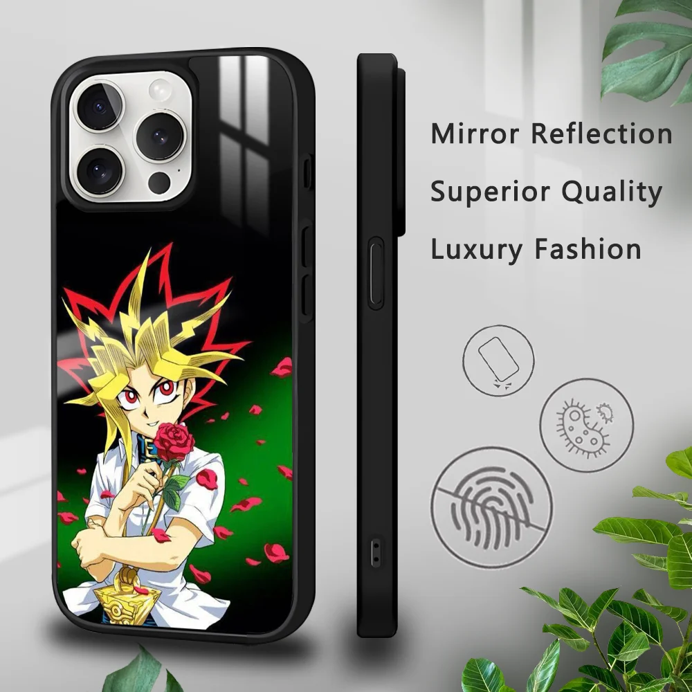 Anime Y-Yu Gi Oh Yugioh Phone Case For iPhone 16 15 14 13 12 11 Pro Xs Max Mini Plus Celulares Hard Funda