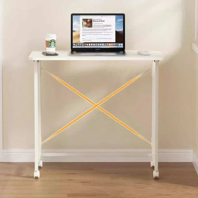 Składany stół do domu, mały, przenośny, nie wymaga montażu, składany i mobilny, prostokątny, oszczędzający miejsce.