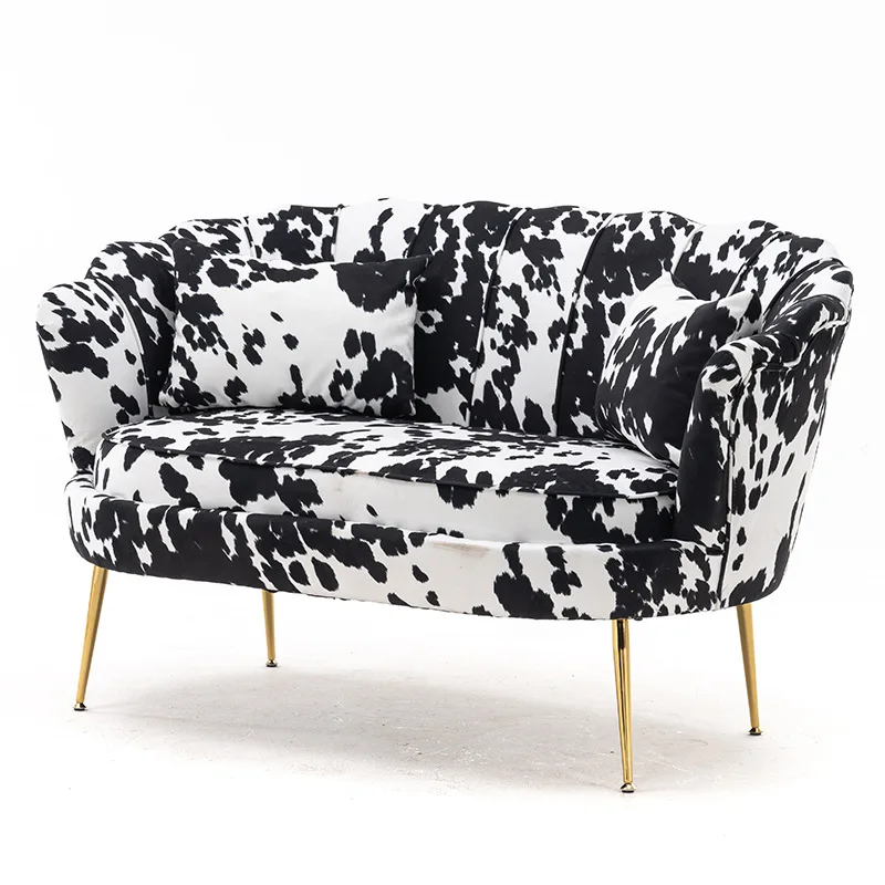 

Light luxury shell sofa Nordic modern simple lotus sofa living room