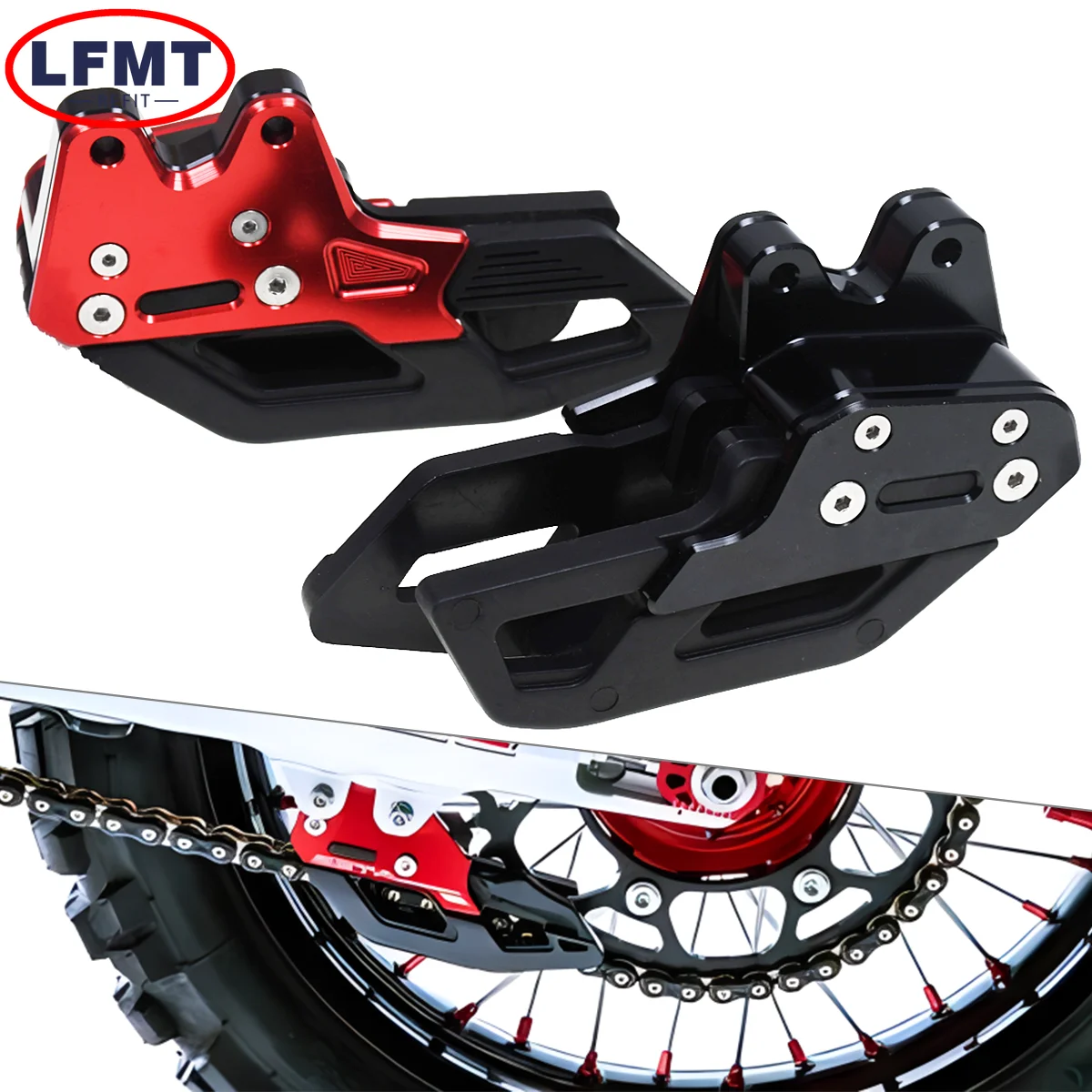 

Motorcycle CNC Chain Guide Guard For Honda CRF150F CRF230F CRF250F CRF250 CRF250L CRF300L RALLY Motocross Accessories 2003-2022