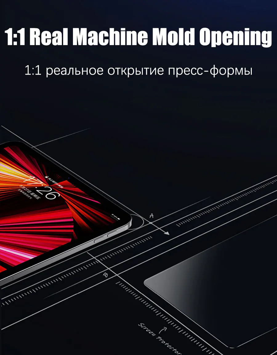 Auto Alignment Kit gehärtetes Glas für Ipad Pro 11 12,9 10 9 8 7 Air 5 4 3 2 13 Displayschutzfolie für Ipad Mini 6 5 4 Gen Th Film – Detail 18