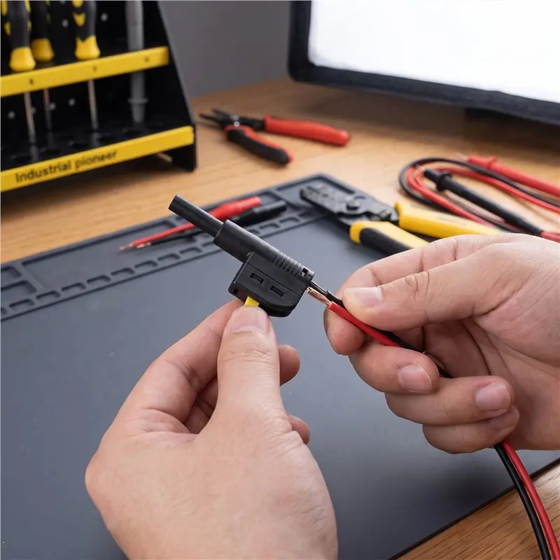 4Mm Quick Connect Banana Plug 32A High Current Banana Plug Solder Free Electrical Test Connector view 2