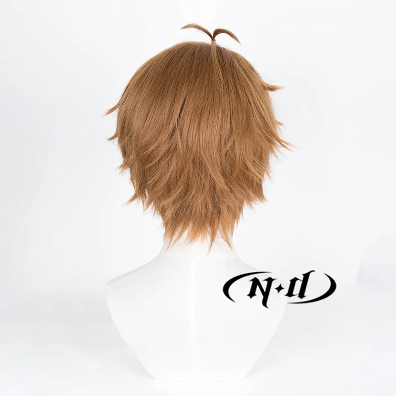 ND Luke Pearce 코스프레 가발 Themis의 눈물 Cos 갈색 머리 가발 게임 Comic Con Coser 의상 파티 내열성 합성